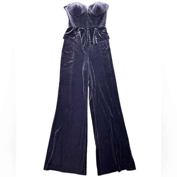 Yumi Kim Velvet Boss Jumpsuit in Slate NWT Size Small - Picture 3 of 12